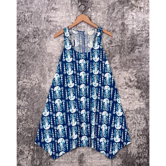 Lilly Pulitzer Dresses & Skirts - Lilly Pulitzer Dress Small Womens Blue Jellyfish Pima Cotton Tank
